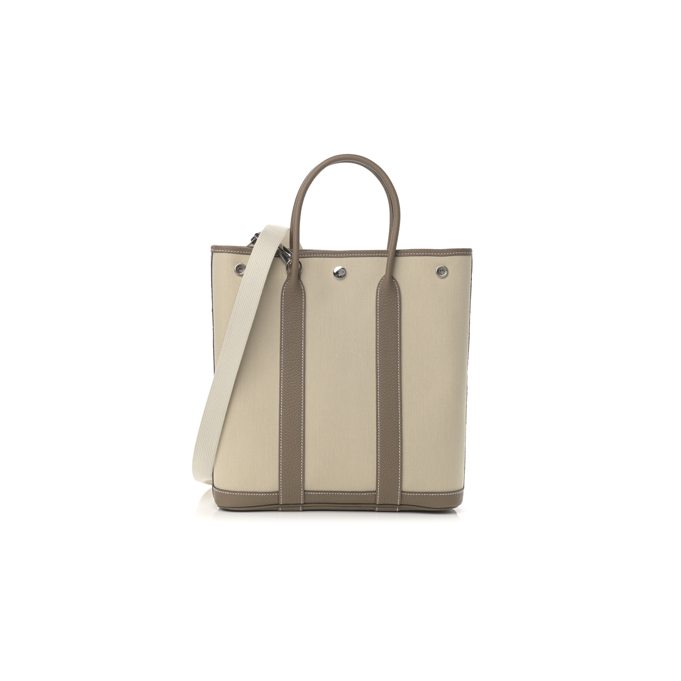 HERMÈS TOILE H NEGONDA GARDEN FILE 28 ETOUPE  (28*23*12cm)